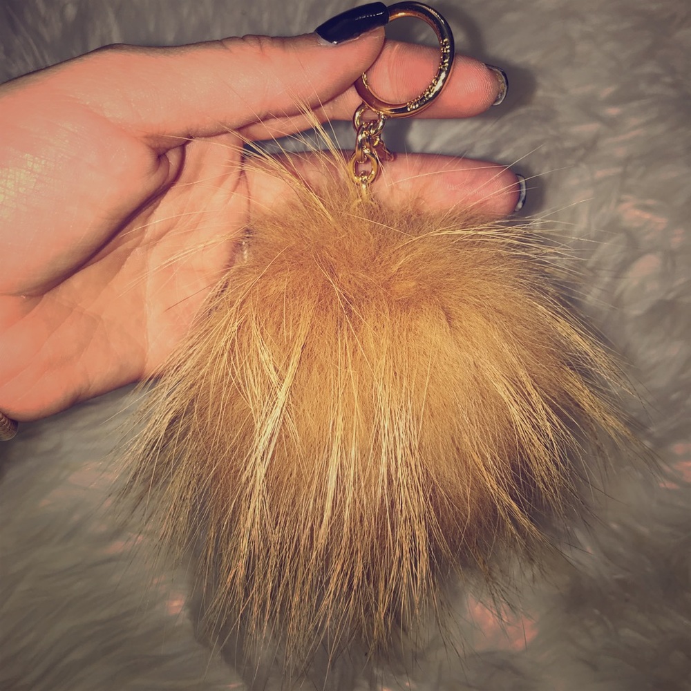 Michael Kors fur bag charm